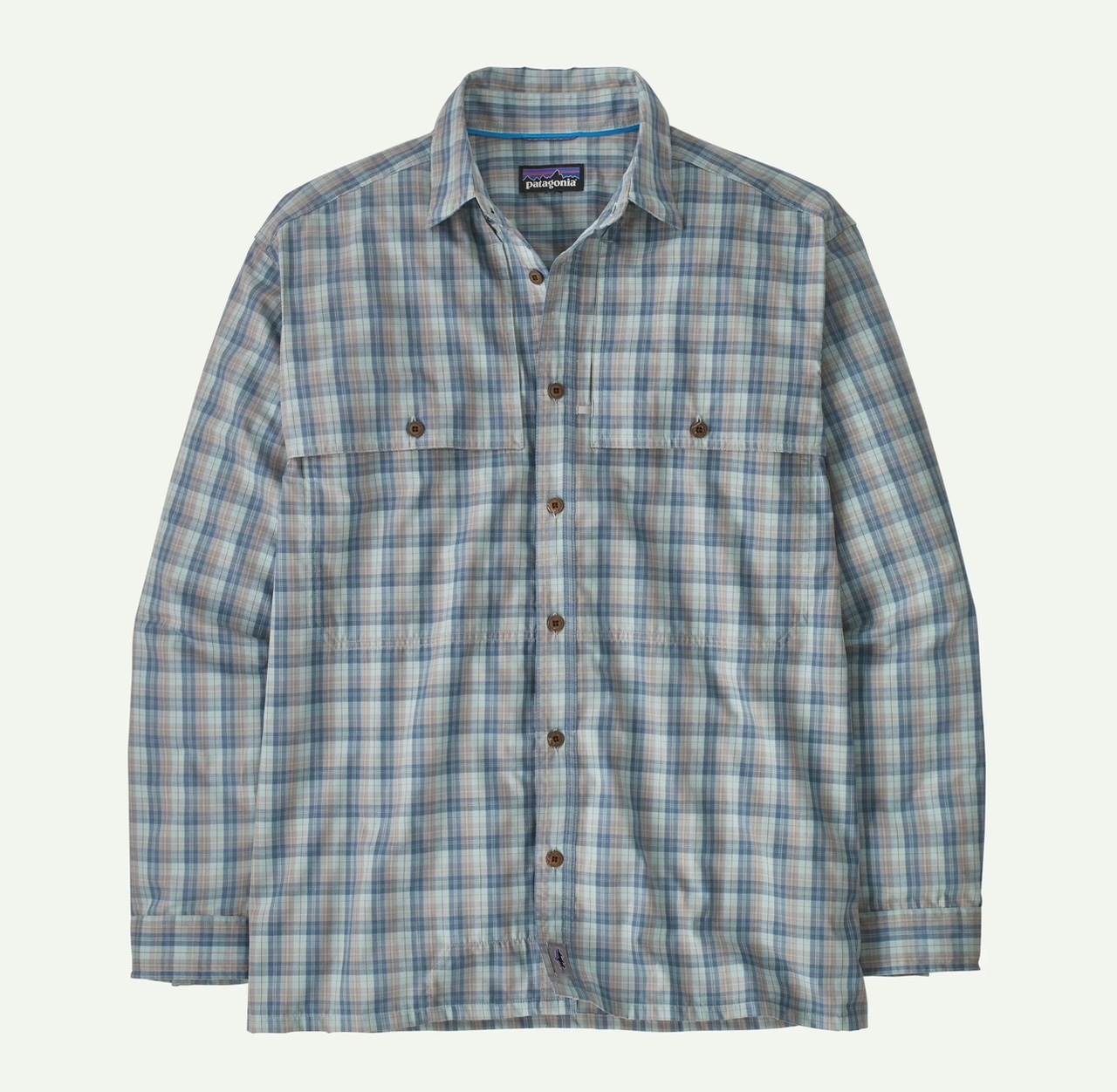 Patagonia M's L/S Island Hopper II Shirt - Berlin Blue - Medium